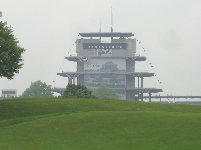 Pagoda, fog, golf course2